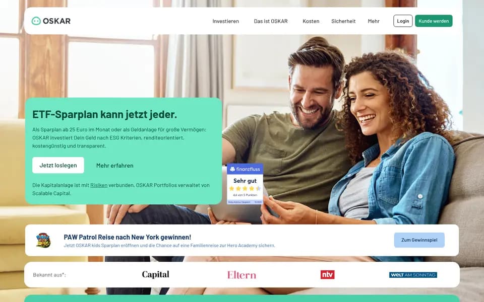 Startseite von OSKAR
