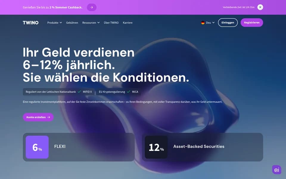 Startseite von Twino