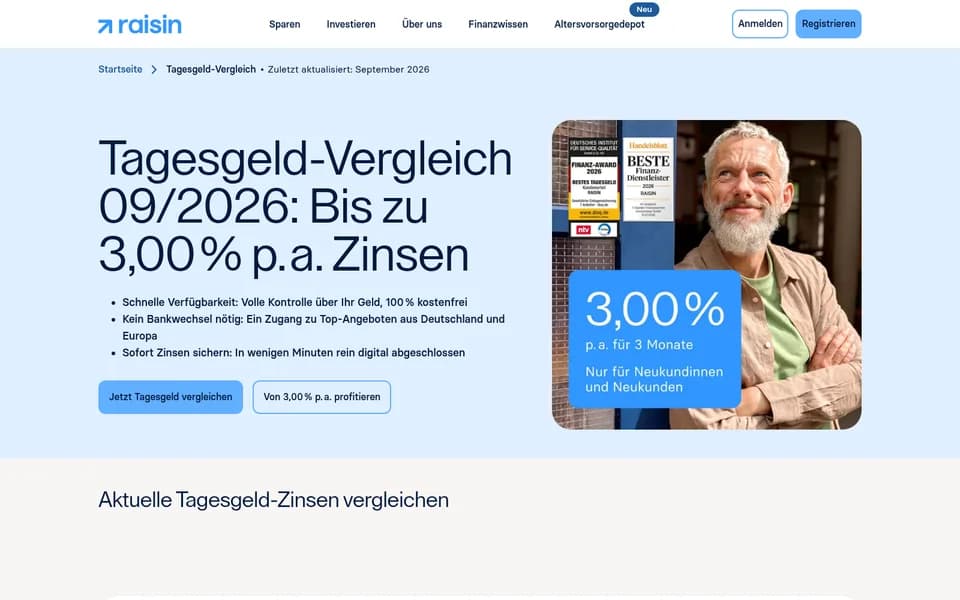 Startseite von WeltSparen